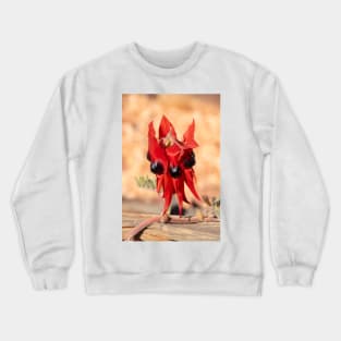 Sturt's Desert Pea, Australian Wildflower Crewneck Sweatshirt